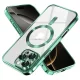 Techsuit - Luxus Kristály MagSafe - iPhone 16 Pro - Világos Zöld tok