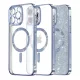 Techsuit - Luxus Csillogó MagSafe - iPhone 16 Pro - Világoskék tok