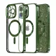 Techsuit - Luxus Csillogó MagSafe - iPhone 16 Pro - Mélyzöld tok