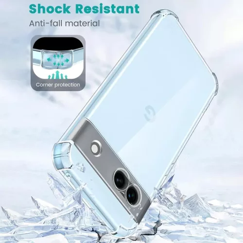 Techsuit - Ütésálló Átlátszó Szilikon Tok - Google Pixel 9 - Átlátszó tok