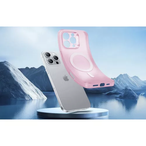 iPhone 16 Pro rózsaszín ESR Zero Áttetsző Tok (HaloLock)