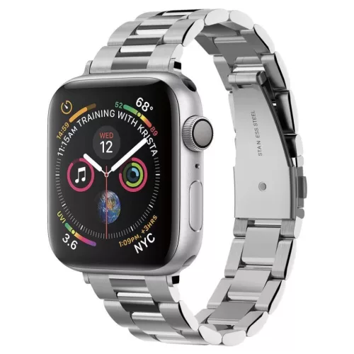Spigen Modern Fit Apple Watch óraszíj 3/4/5/5/6/7/8/9/10/11/SE (38/40/41mm) ezüst