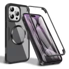 Techsuit - ColorVerse 360 MagSafe sorozat + Kijelzővédő - iPhone 16 Pro - Fekete tok