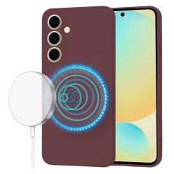   Techsuit - SoftFlex MagSafe - Samsung Galaxy S24 FE - Szilva Piros tok