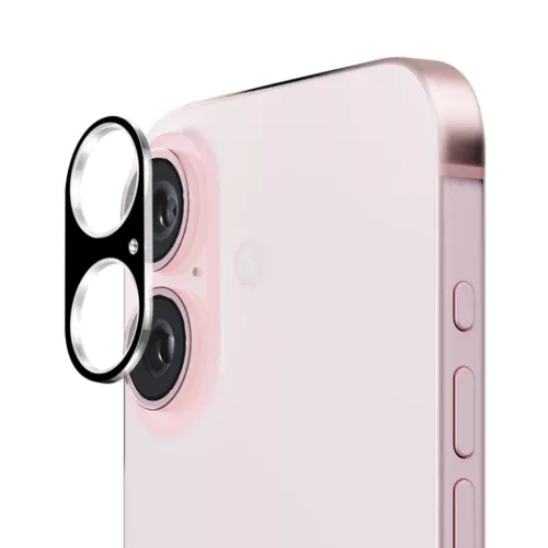 Techsuit - Teljes Kamera Üveg - iPhone 16 / iPhone 16 Plus - Fekete üvegfólia
