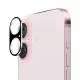 Techsuit - Teljes Kamera Üveg - iPhone 16 / iPhone 16 Plus - Fekete üvegfólia