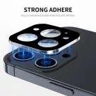 Techsuit - Teljes Kamera Üveg - iPhone 16 / iPhone 16 Plus - Fekete üvegfólia