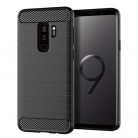 Techsuit - Carbon Szilikon - Samsung Galaxy S9 Plus - Fekete tok