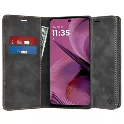   Techsuit - Kényelmes borítás - Motorola Moto G55 - Fekete tok