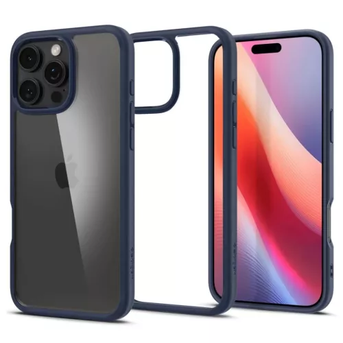 iPhone 16 Pro Tengerészkék SPIGEN Ultra Hybrid tok