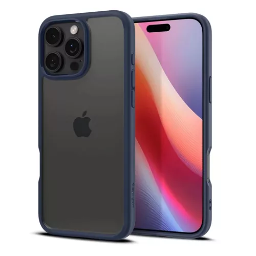 iPhone 16 Pro Tengerészkék SPIGEN Ultra Hybrid tok