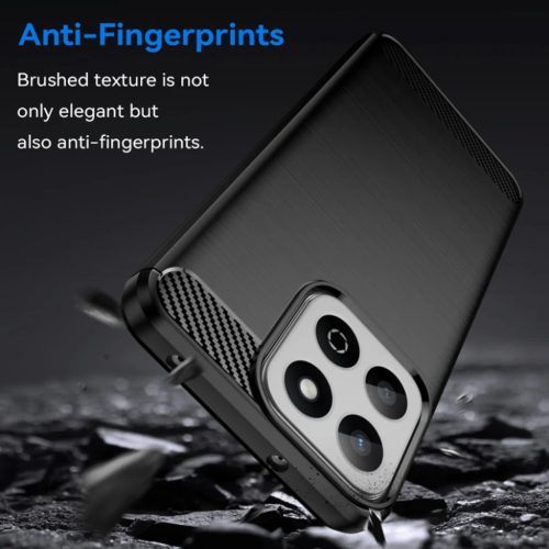 Techsuit - Karbon Szilikon - Xiaomi Redmi 14C / Poco C75 - Fekete tok