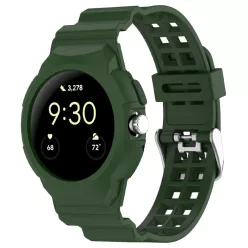  Óraszíj - Techsuit (W065) - Google Pixel Watch / Watch 2 / Watch 3 41mm - Zöld.