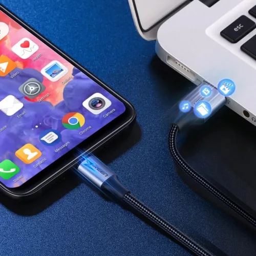 Ugreen US288 USB-A - USB-C QC 3.0 3A 2m kábel, szürke