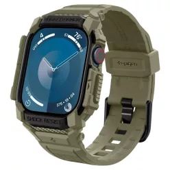   Apple Watch 10/11 (46 mm) Vintage Khaki SPIGEN Rugged Armor "Pro" tok, szíj