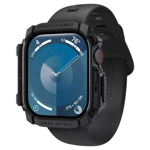 APPLE WATCH 10/11 (46 mm) Matt Fekete SPIGEN Masszív Páncél tok