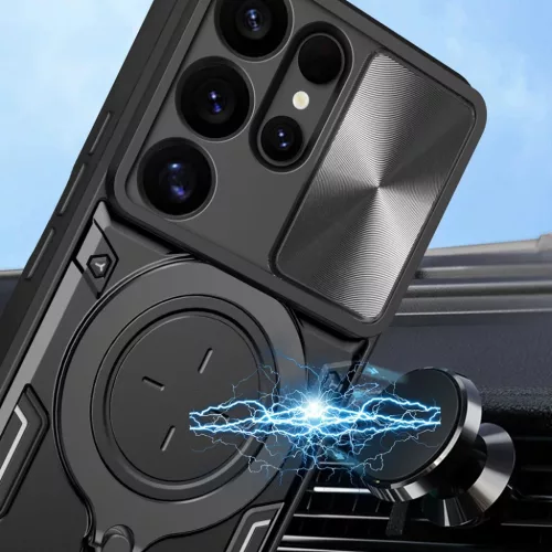 Techsuit - CamGuard Pro - Samsung Galaxy S25 Ultra - Fekete tok
