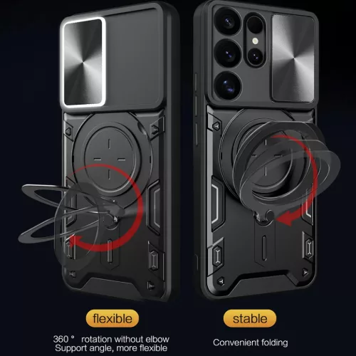 Techsuit - CamGuard Pro - Samsung Galaxy S25 Ultra - Kék tok