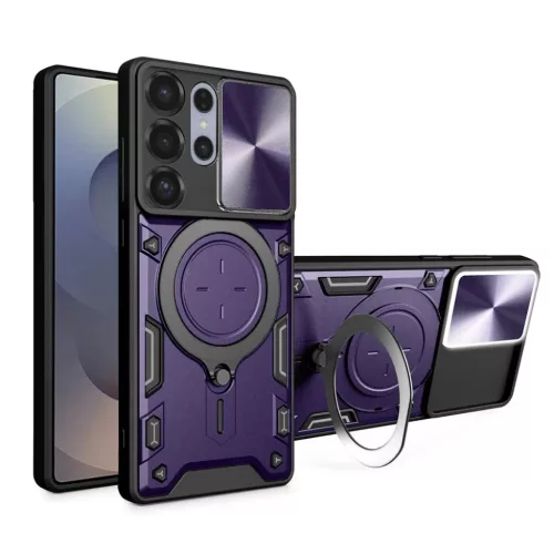 Techsuit - CamGuard Pro - Samsung Galaxy S25 Ultra - Lila tok