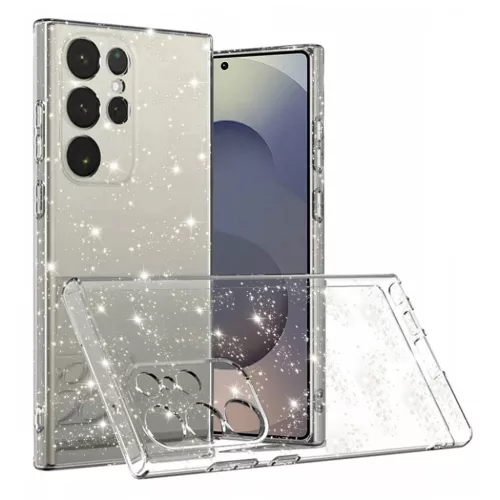 Techsuit - SparkleSkin Sorozat - Samsung Galaxy S25 Ultra - Átlátszó tok