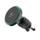 Acefast D33 autós tartó Qi2 15W mágneses töltővel szellőzőrácsra - Fekete