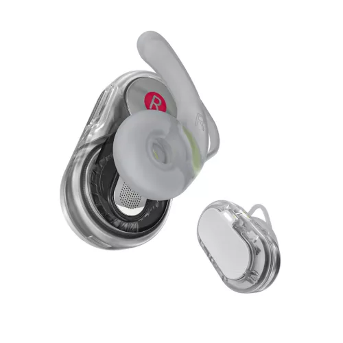 Acefast - Vezeték nélküli fülhallgató Acefit Neo (FA003) - USB-C, IPX4, Bluetooth 5.3, hívászaj-csökkentés, basszus hatás, 550mAh - Fehér