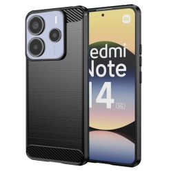   Techsuit - Szénszilikon - Xiaomi Redmi Note 14 5G - Fekete tok