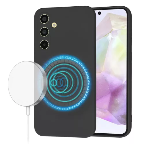 Techsuit - SoftFlex MagSafe - Samsung Galaxy A35 5G - Fekete tok