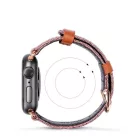 Dux Ducis Litchi Apple Watch 3/4/5/6/7/8/SE óraszíj (38/40/41 mm) fekete