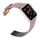 Dux Ducis Litchi Apple Watch 3/4/5/6/7/8/SE óraszíj (38/40/41 mm) fekete