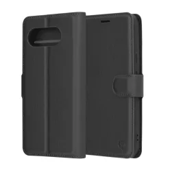Techsuit - Bőr Tok - Google Pixel 9a - Fekete tok