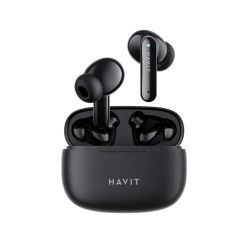   Havit - Wireless Earbuds (TW967 Pro) - Mikrofonos, Bluetooth 5.3, Valódi Vezeték Nélküli Sztereó, Type-C, 300mAh - Fekete