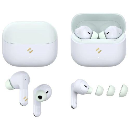 Havit - Vezeték nélküli Earbuds (TW982) - Bluetooth 5.4, mikrofonnal, TWS, ENC, Type-C, 400mAh - Zöld