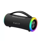 Bluetooth 5.3 hangszóró (SK834BT) Havit - Type-C, TWS, TF, FM, USB, RGB világítás, IPX6, 4000mAh - Fekete