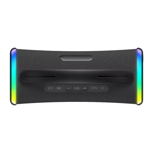 Bluetooth 5.3 hangszóró (SK834BT) Havit - Type-C, TWS, TF, FM, USB, RGB világítás, IPX6, 4000mAh - Fekete