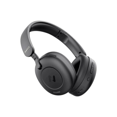 Wireless Headphones (H655BT) - Fülre helyezhető, Bluetooth 5.3, Hibrid Aktív Zajszűrés, 700mAh, Összecsukható, USB-C - Fekete Havit