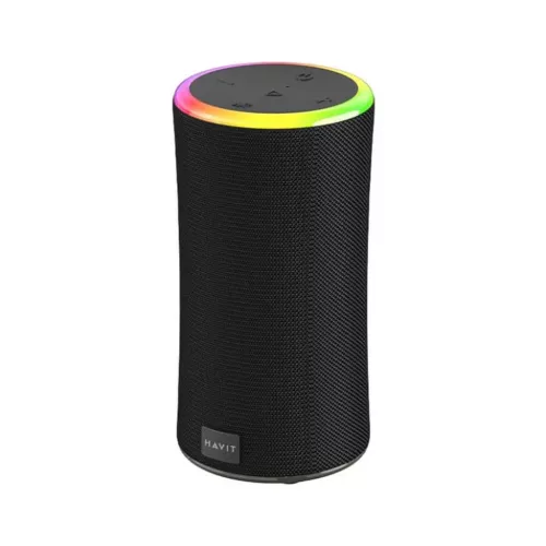 Havit Wireless Speaker (SK833BT) Type-C, Bluetooth 5.3, TWS, TF, USB, Kihangosított hívások, RGB világítás, IPX6, 4000mAh Fekete