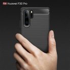 Techsuit - Carbon Szilikon - Huawei P30 Pro / P30 Pro New Edition - Fekete tok