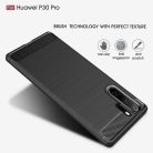 Techsuit - Carbon Szilikon - Huawei P30 Pro / P30 Pro New Edition - Fekete tok