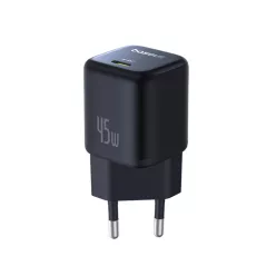   Baseus Wall Charger PicoGo (P10176800123-00) - GaN, Gyors Töltés, 45W, USB-C - Kozmikus Fekete