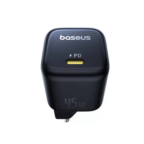 Baseus Wall Charger PicoGo (P10176800123-00) - GaN, Gyors Töltés, 45W, USB-C - Kozmikus Fekete