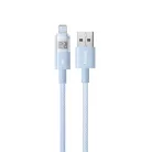 Baseus - Adatkábel Kijelző 2 (P10382700311-01) - USB Lightning csatlakozóval, Gyors töltés, Digitális kijelző, 2.4A, 2m - Galaxy Kék