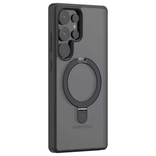 Torras - Ostand Sorozat - Samsung Galaxy S25 Ultra - Fekete tok