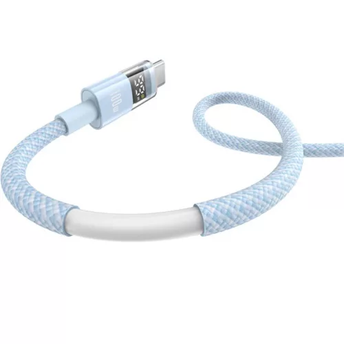 USB-A - USB-C kábel Baseus Display 2, 100W, 5A, 2m, kék P10382701311-01