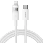 USB-C - Lightning kábel Baseus Display 2, 20W, 2.4A, 2m, Fehér P10382703211-01