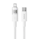 USB-C - Lightning kábel Baseus Display 2, 20W, 2.4A, 2m, Fehér P10382703211-01