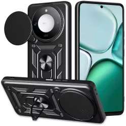 Techsuit - CamShield Sorozat - Honor X9c Okos - Fekete tok