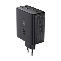   Acefast A94 Hálózati töltő GaN2 USB-A / 3x USB-C PD 100W - Fekete