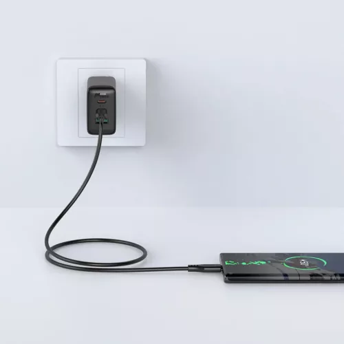 Acefast C3-03 USB Type C - USB Type C kábel 1,2m 60W (20V / 3A) fekete