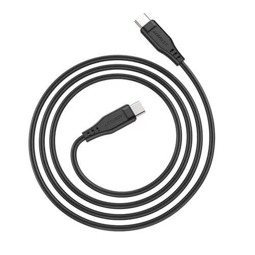 Acefast C3-03 USB Type C - USB Type C kábel 1,2m 60W (20V / 3A) fekete